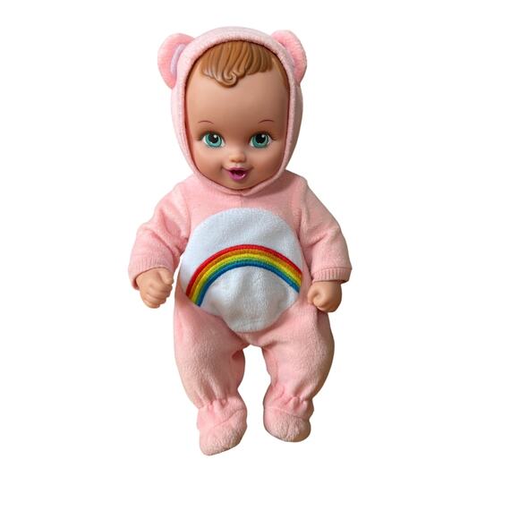 Vintage Lauer Toys/Playmates WATERBABIES Care Bears Cheer Bear Water Baby Doll - Picture 1 of 8
